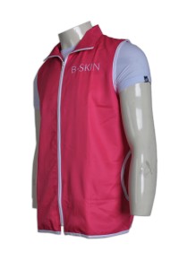 V123 custom uniform group vests jackets